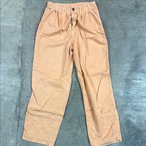 Free People Tan Trousers Lightweight Relaxed Fit
